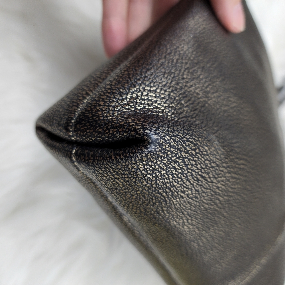 Coach Metallic Leather Turnlock Clutch Shoulder Bag - Picture 13 of 13